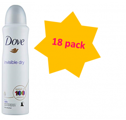 Dove Body Spray 150ml woman - Invisible Dry - 18 pack