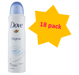 Dove Body Spray 150ml woman, Original - 18 pack