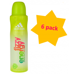 Adidas Body Spray 75ml woman, Fizzy Energy - 6 pack
