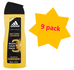 Adidas Shower Gel 250ml men, 3in1 H&B&F Victory League - 9 pack 