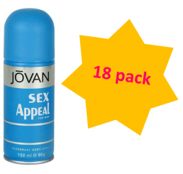 Jovan Body Spray 150ml men, Sex Appeal - 18 pack
