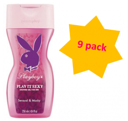 Playboy Shower Gel 250ml woman, Play it Sexy - 9 pack