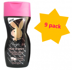 Playboy Shower Gel 250ml woman, Play it Spicy, Hot Chocolate - 9 pack