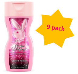 Playboy Shower Gel 250ml woman, Super Playboy - 9 pack