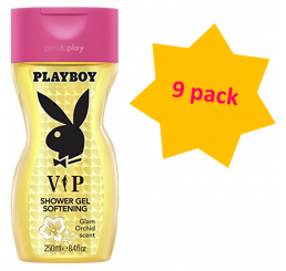 Playboy Shower Gel 250ml woman, VIP, Glam Orchid - 9 pack