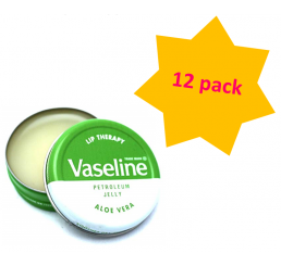 Vaseline Lip Therapy 20g unisex, Aloe Vera - 12 pack