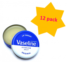 Vaseline Lip Therapy 20g unisex, Original - 12 pack