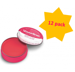 Vaseline Lip Therapy 20g unisex, Rosy - 12 pack