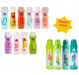 BUNDLE - Women’s Mix - Body Spray 75ml and Shower Gel 250ml (12 spray – 6 gel)