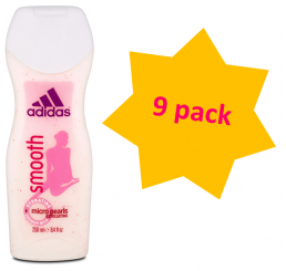 Adidas Shower Gel 250ml woman, Smooth - 9 pack
