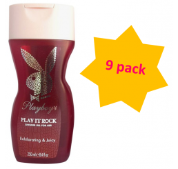 Playboy Shower Gel 250ml woman, Play it Rock - 9 pack
