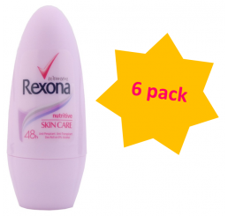 Rexona Deo Roll On 50ml woman, Nutritive Skin Care - 6 pack