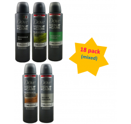 BUNDLE - DOVE Men+Care Body Sprays 150ml – 18pack select scent